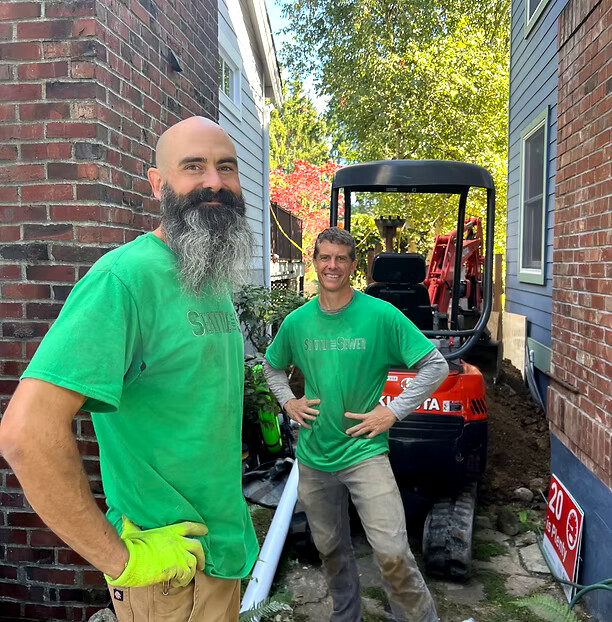 Aaron Branstetter and Breven Zahn - Owners of Seattle Side Sewer LLC